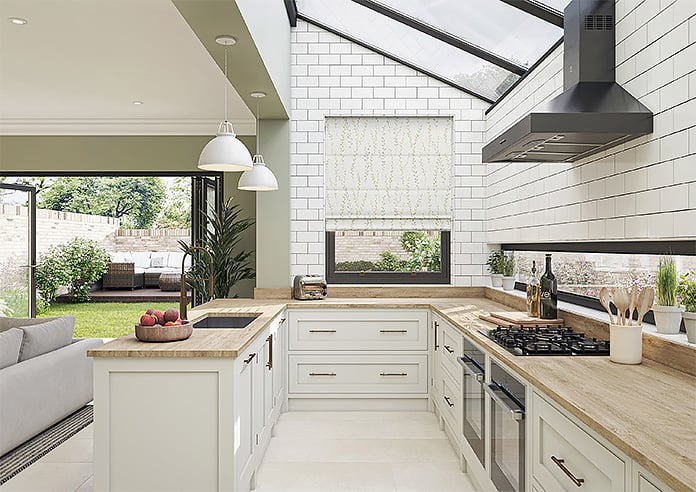 Willow Field, Natural - Motorised Roman Blind - Image 8